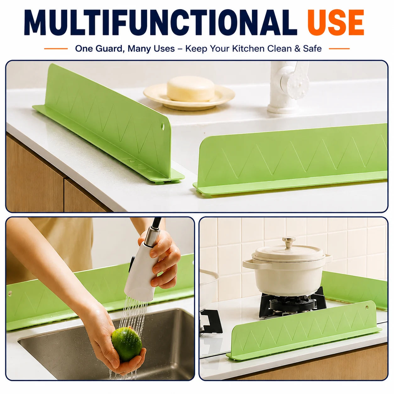Silicone Sink Splash Edge Guard (Buy 1 Get 1 Free)