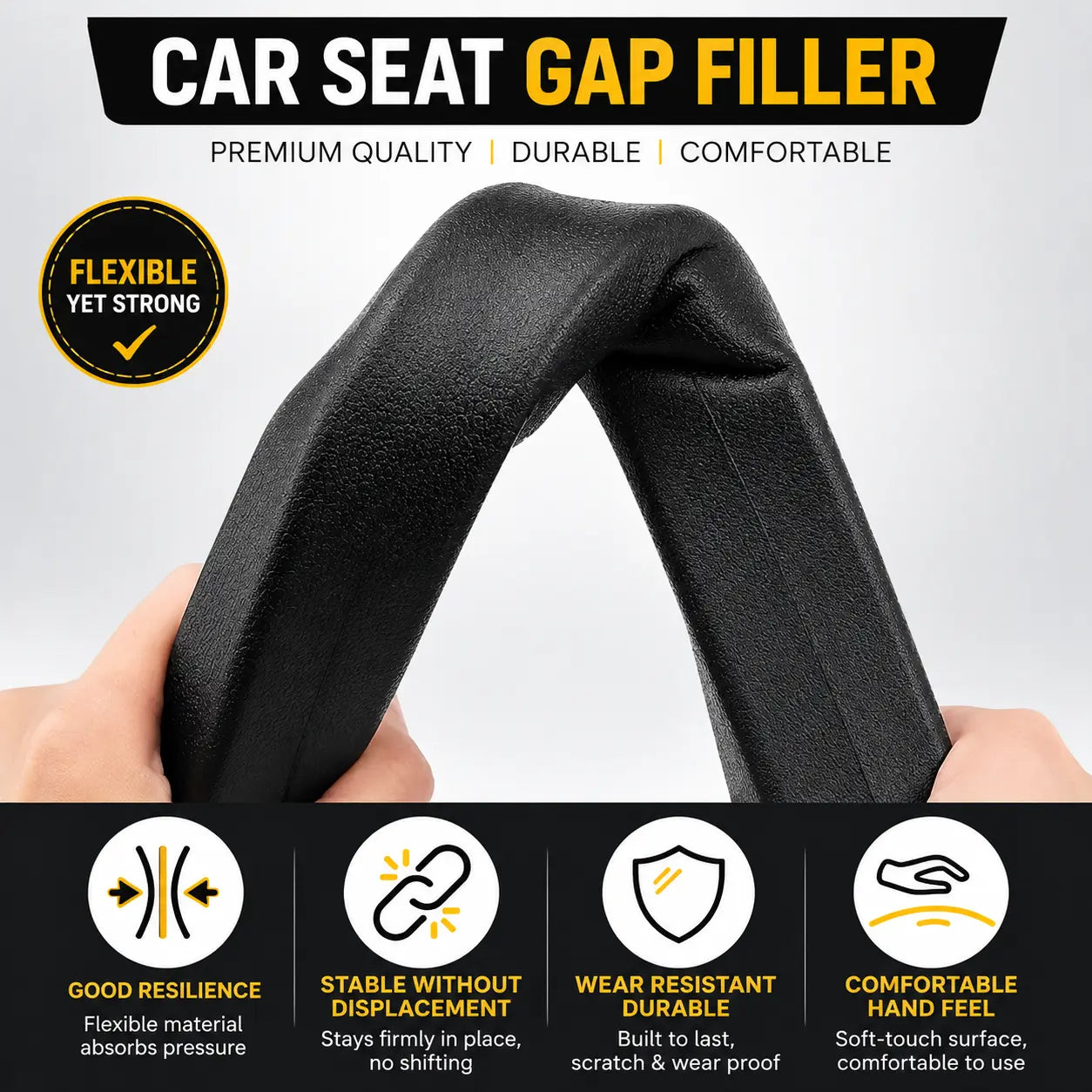 🚗 Car Seat Gap Stopper – No More Lost Phones & Keys! 🔥 Buy 1 Get 1 FREE – Freedom Sale!