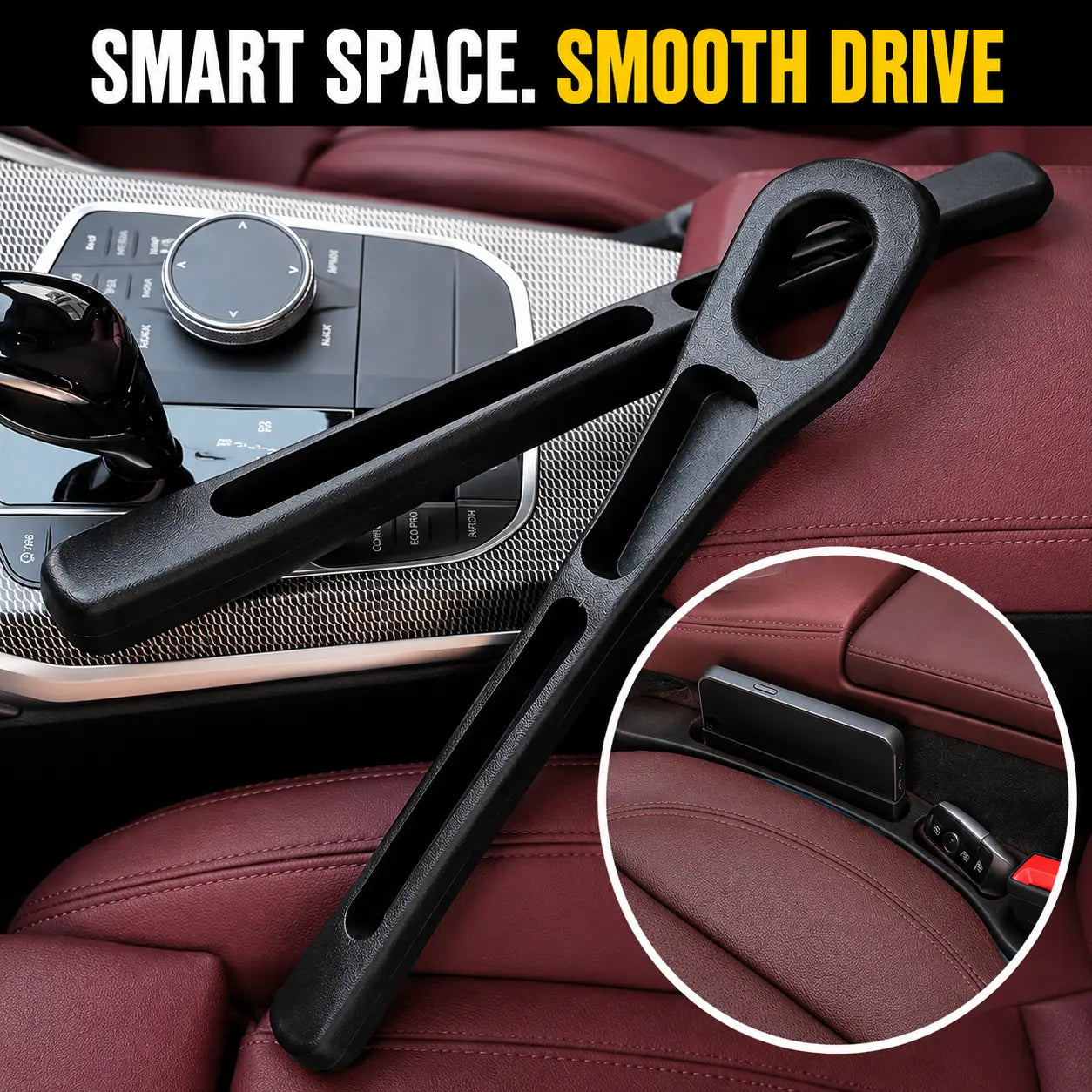 🚗 Car Seat Gap Stopper – No More Lost Phones & Keys! 🔥 Buy 1 Get 1 FREE – Freedom Sale!