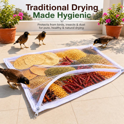 Cotton Drying Cloth with Net Cover