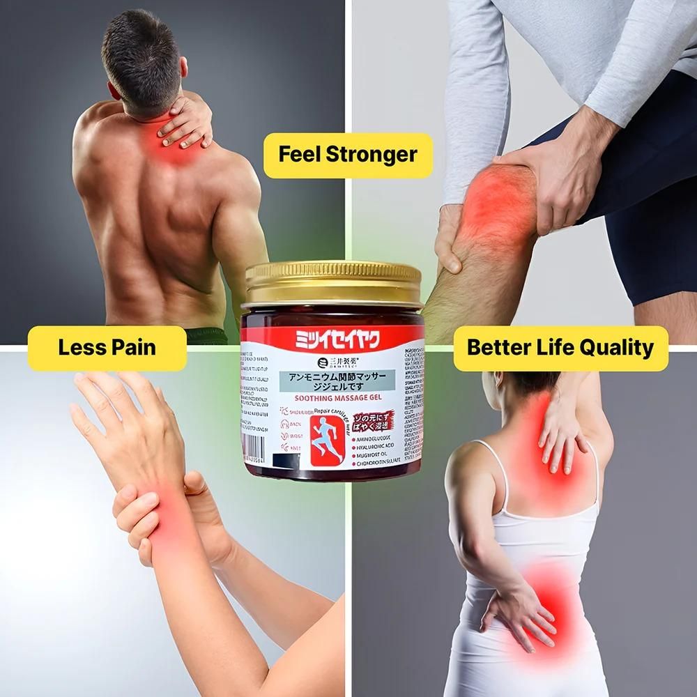 Japanese Red Herbal Massage Gel for Joint & Muscle Comfort