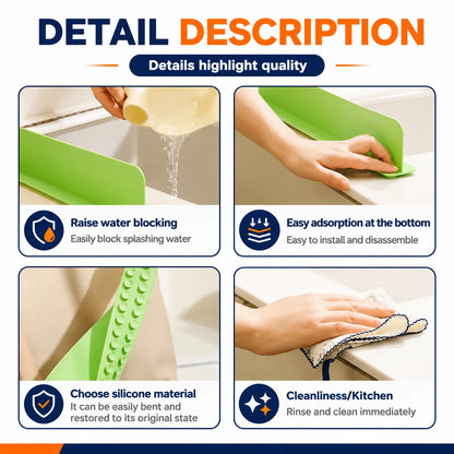 Silicone Sink Splash Edge Guard (Buy 1 Get 1 Free)